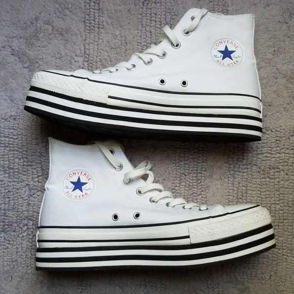 white platform converse high tops